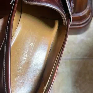 Zara Man Burgundy Shiny Leather Tassel Loafers, Size 43 EU Zara | Shoes | Zara Man Burgundy Shiny Leather Tassel  main image 4